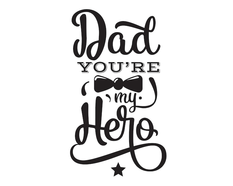Vector happy fathers day vector typography