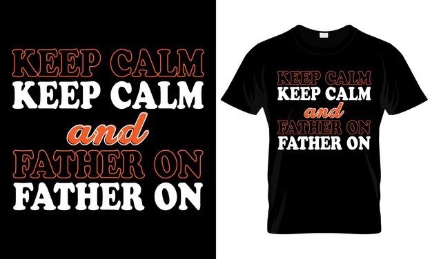 Happy Fathers day zeggen citaten typografische tshirt ontwerpsjabloon