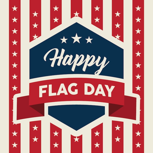 Vector happy flag day illustration