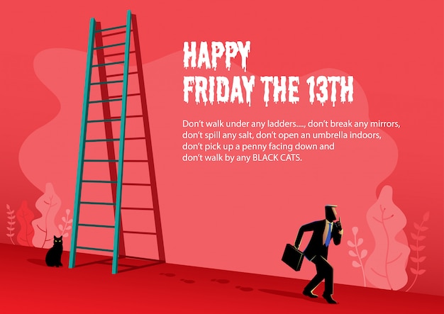 Vector happy friday the 13th illustration