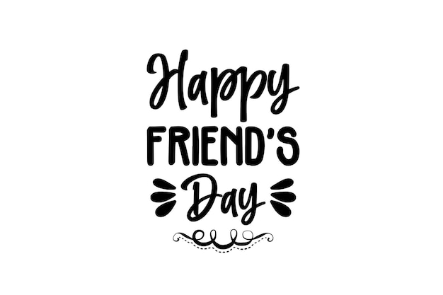 Vector happy friends day svg