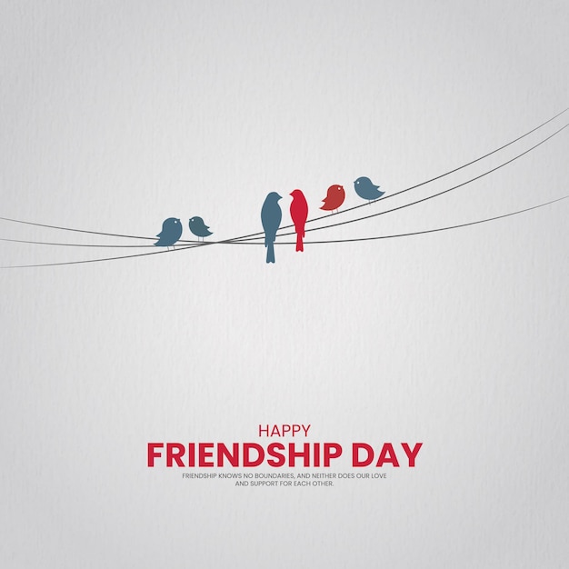 Vector happy friendship day creative friendship day design for social media post