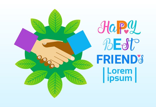 Happy Friendship Day Greeting Card Friends Holiday Banner