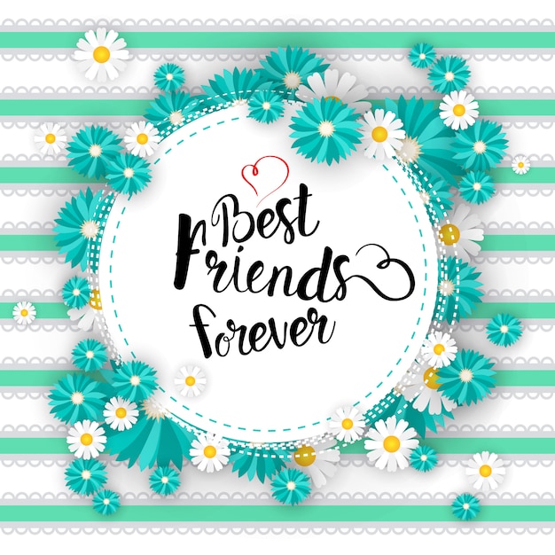 Happy friendship day logo greeting card friends holiday banner