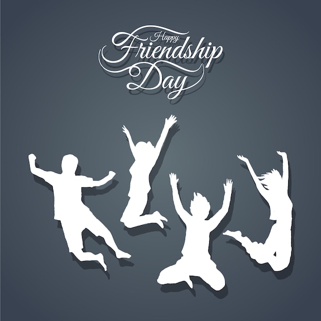 Happy friendship day poster design vector file