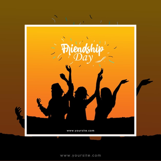 Vector happy friendship day