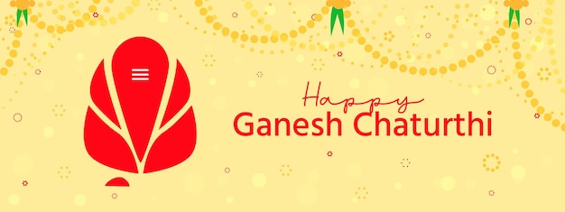 Happy ganesh chaturthi banner
