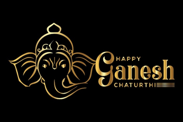 Felice ganesh chaturthi indù festival sfondo