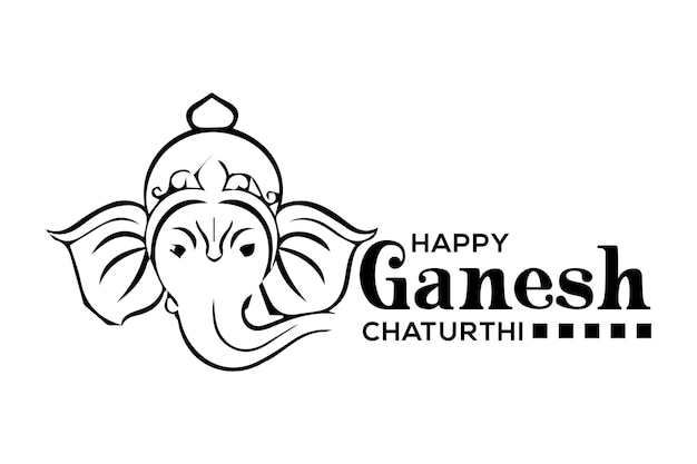 Happy ganesh chaturthi hindu festival background
