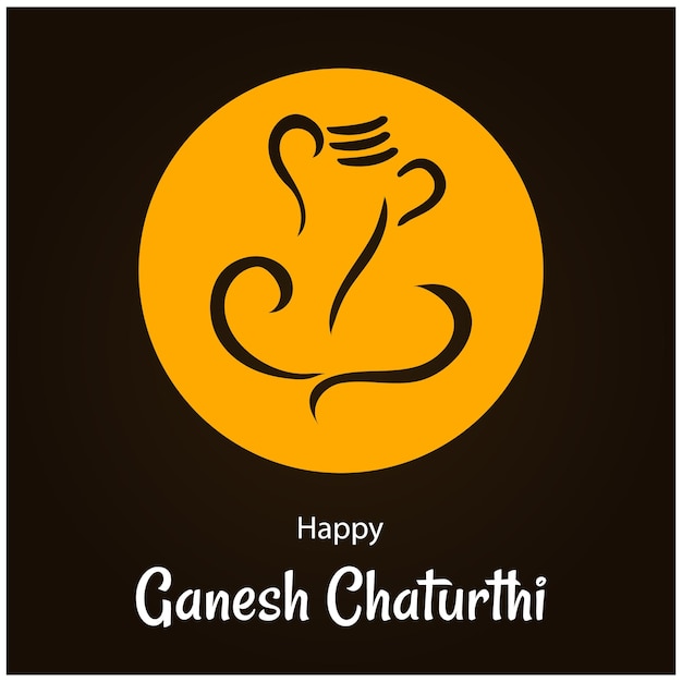 Vector happy ganesh chaturthi indian hindu festival vector celebration