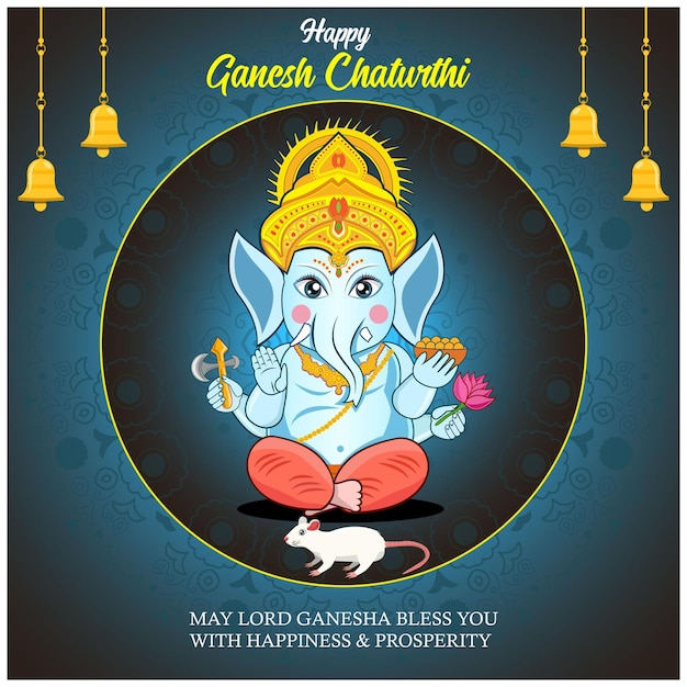 Vector happy ganesh chaturthi