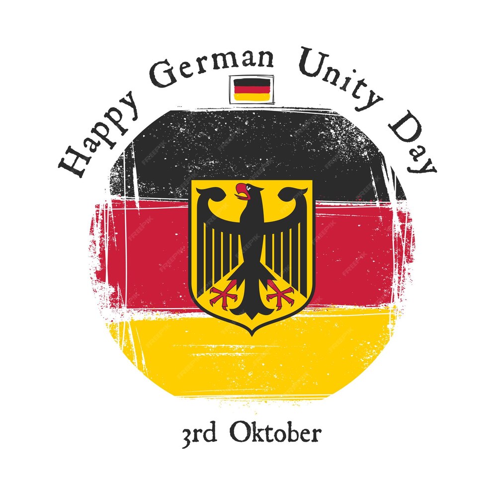Premium Vector Happy german unity day vector illustration