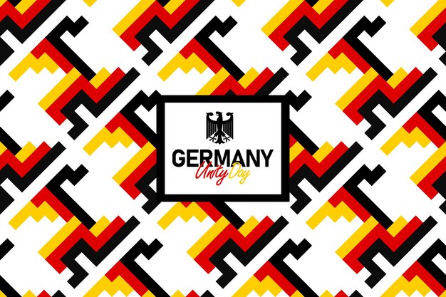 happy germany unity day seamless pattern design vector illustration graphic