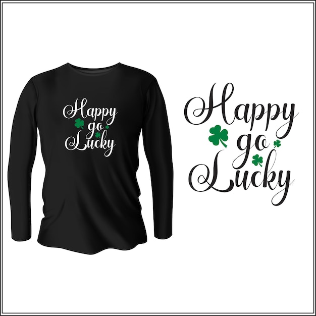 Happy go lucky design with vector