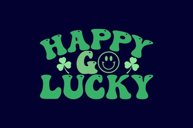 Happy go lucky Retro t-shirt 2023