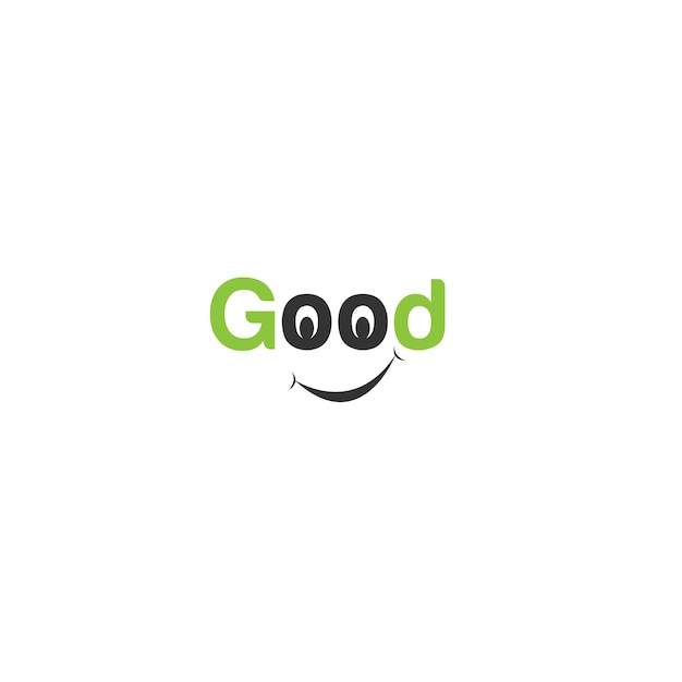 Vector happy good logo