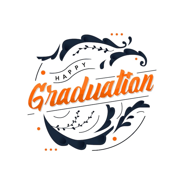 Vector happy graduation