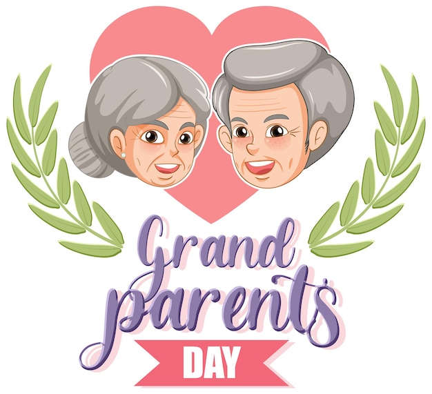 Bandiera di felice giorno dei nonni