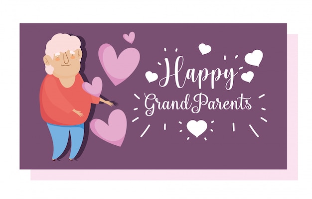 Happy grandparents day card