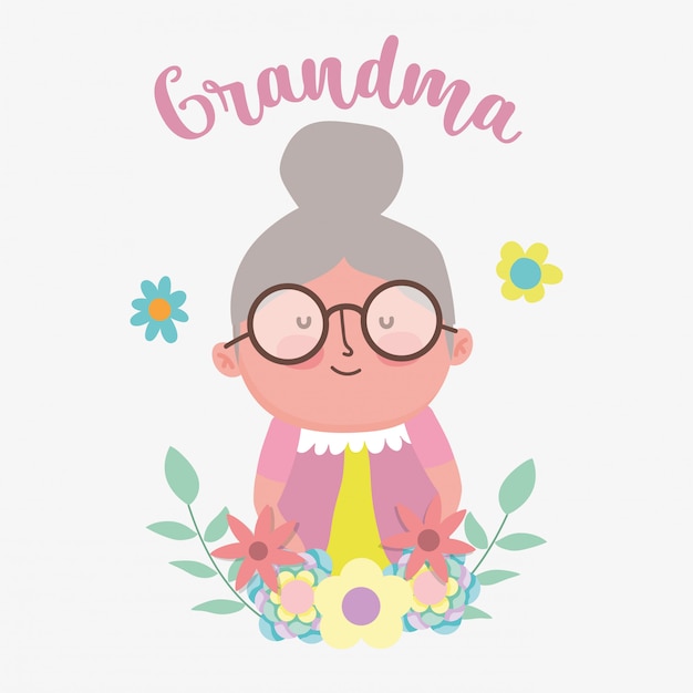 Happy grandparents day cartoon 