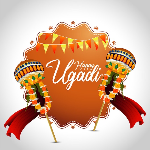 Happy gudi padwa celebration background