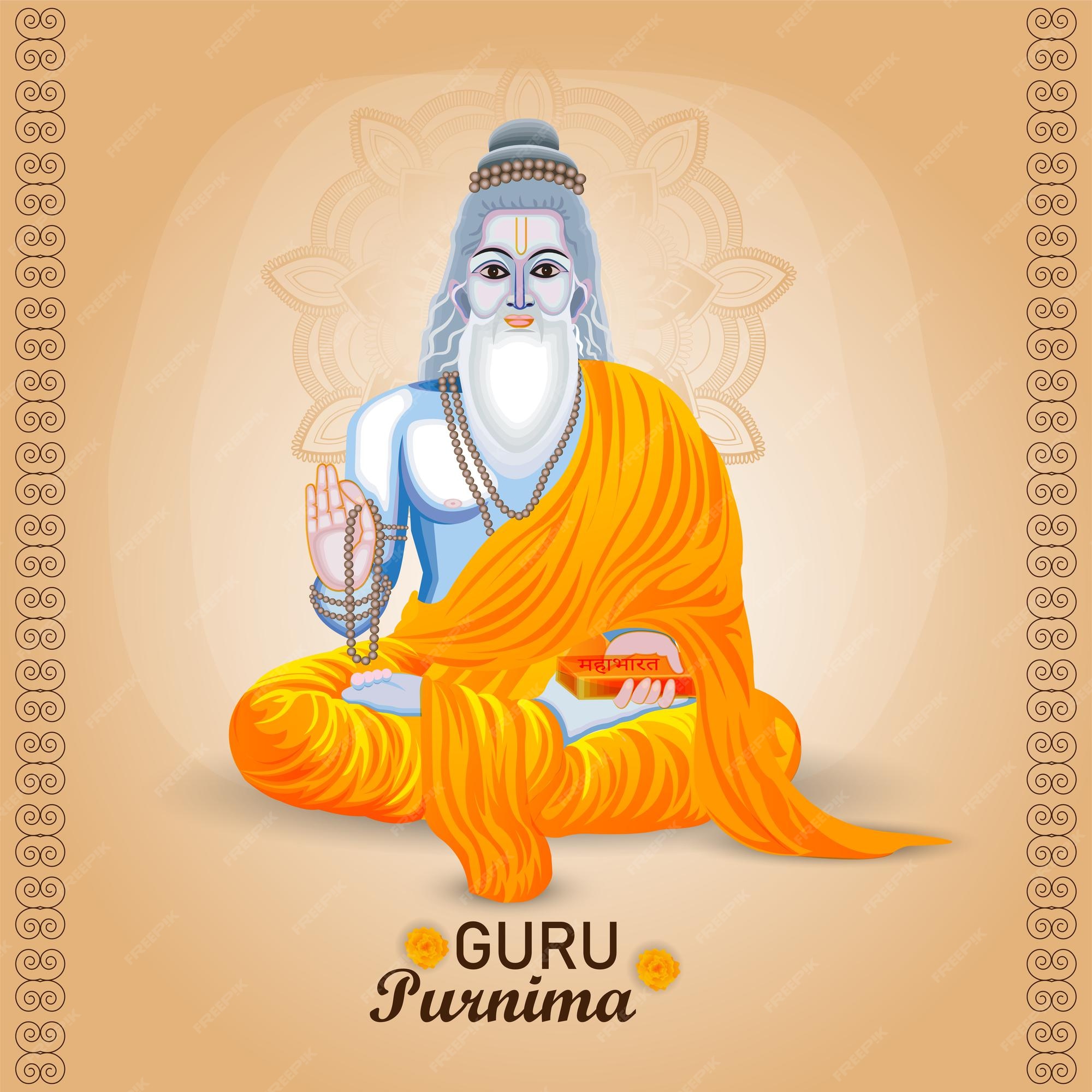 Happy guru purnima illustration background | Download on Freepik Happy guru purnima illustration background | Download on Freepik