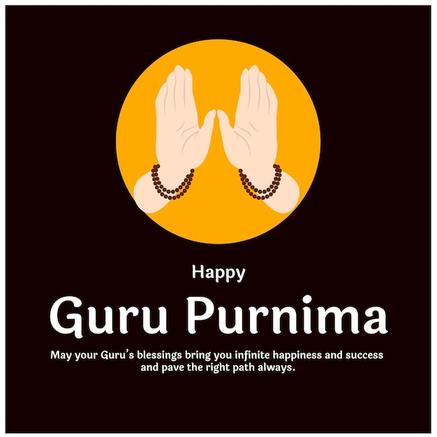 Happy Guru Purnima Religieuze Feestdagen Festivalviering in India