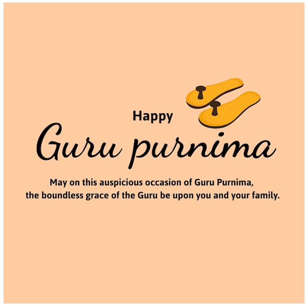 Happy Guru Purnima Religieuze Feestdagen Festivalviering in India