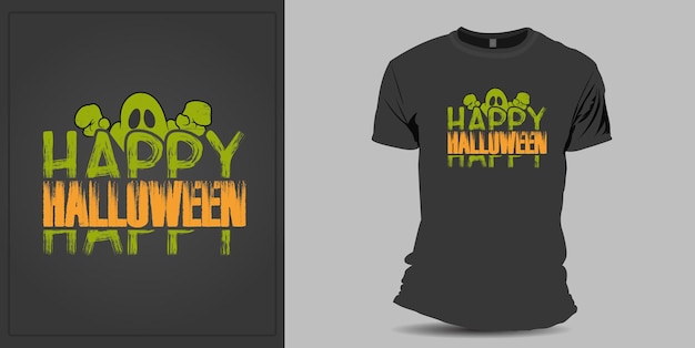 ベクトル tシャツのハッピーハロウィン2022デザイン