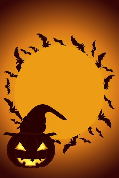 Happy Halloween-achtergrond voor 31 oktober vakantie- en feestuitnodigingen Happy Halloween