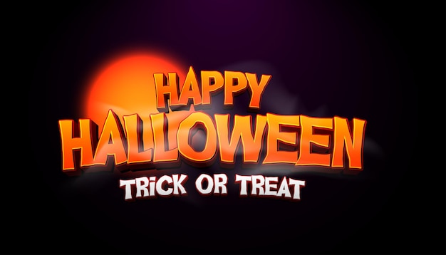 Vector happy halloween background template