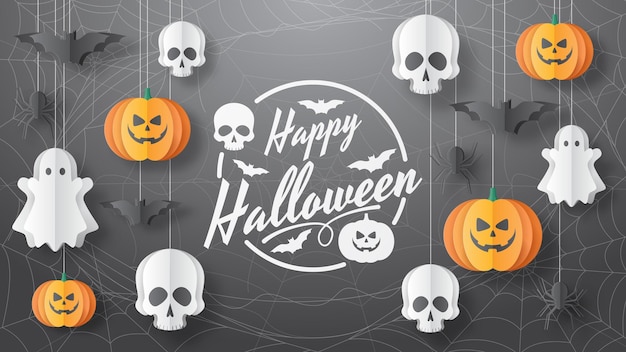 Happy Halloween background vector