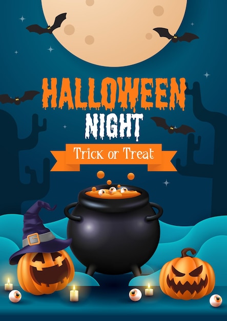 Happy halloween background vector