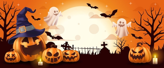 Happy Halloween background vector