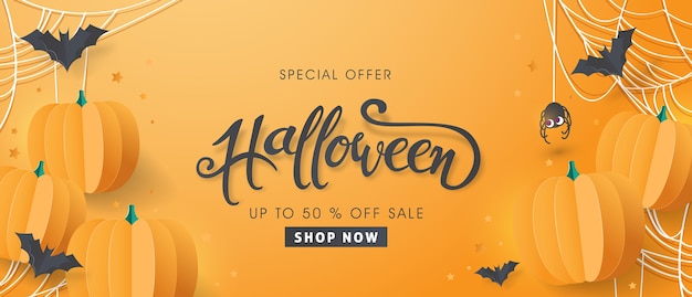 Happy halloween banner speciale aanbieding te koop.