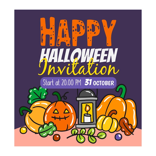 Vector happy halloween banner.