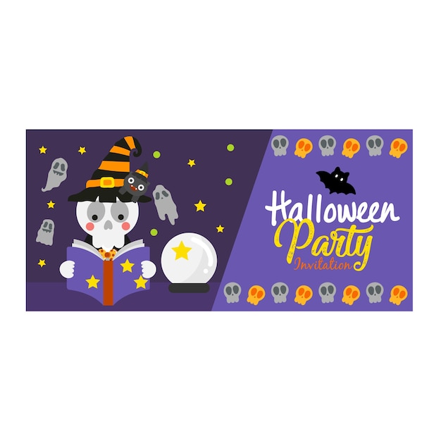 Felice banner di halloween.