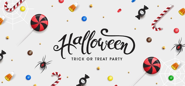 Felice festa di banner di halloween.