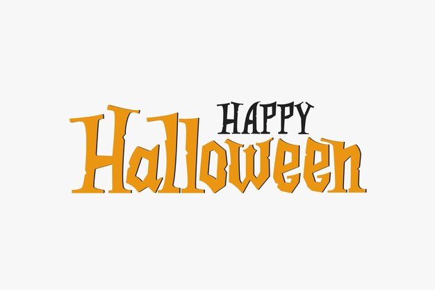 Happy Halloween belettering vector borstel kalligrafie. Handgeschreven Halloween-typografie.