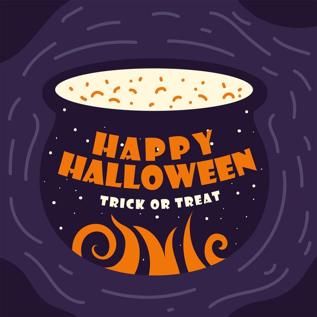 Vector happy halloween celebration