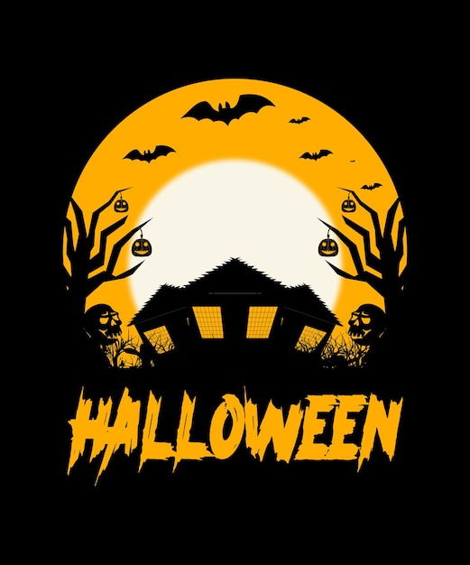 Happy halloween creative vector design