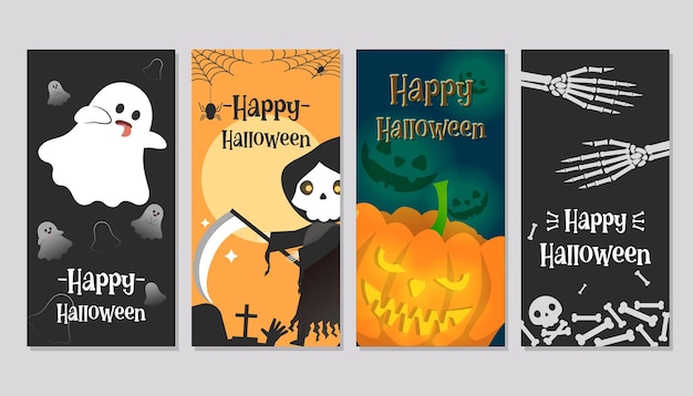 Happy halloween cute illustration design