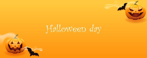 特別な日のバナーの時に幸せなハロウィーンの日。