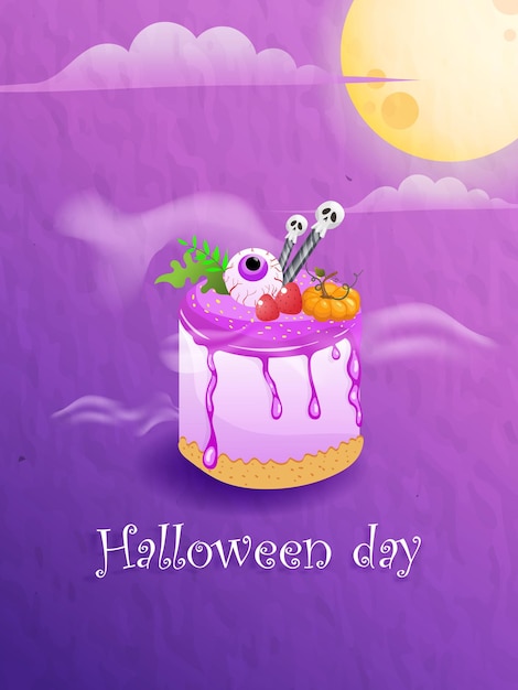 Happy halloween day at a time of special day banner