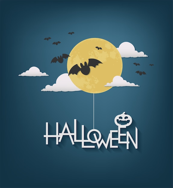 Happy halloween day vector design