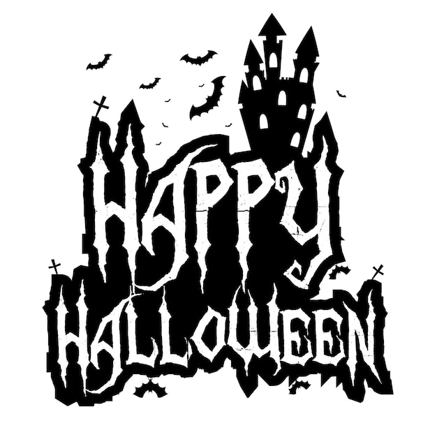 Поздравительная открытка Happy Halloween