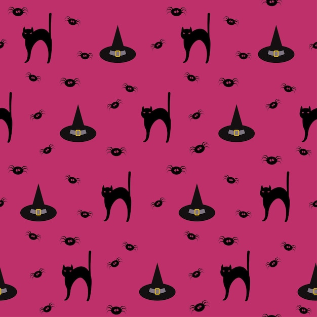 Happy halloween holiday seamless pattern for wrapping paper fabric textile print party wallpaper