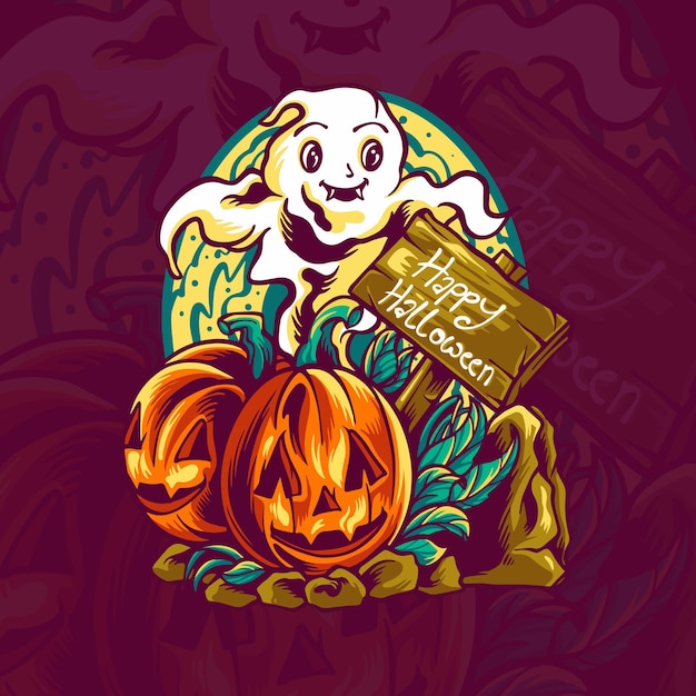 ハッピーハロウィンイラスト