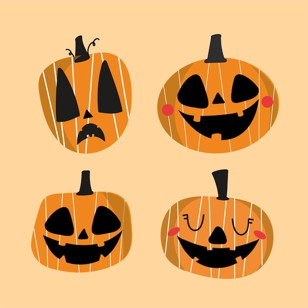 Vector happy halloween illustration