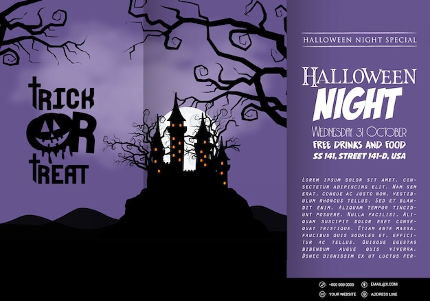 Vector happy halloween invitation banners design vector